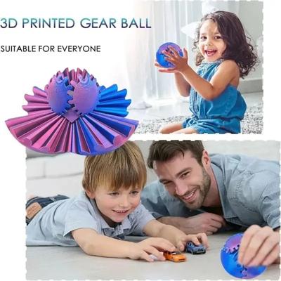 3D-печатный шар-шестерня Паровой панк Вращающееся чудо Непоседа Игрушки для снятия стресса Чудо 3D-печатный Вращающийся и расслабляющий шар