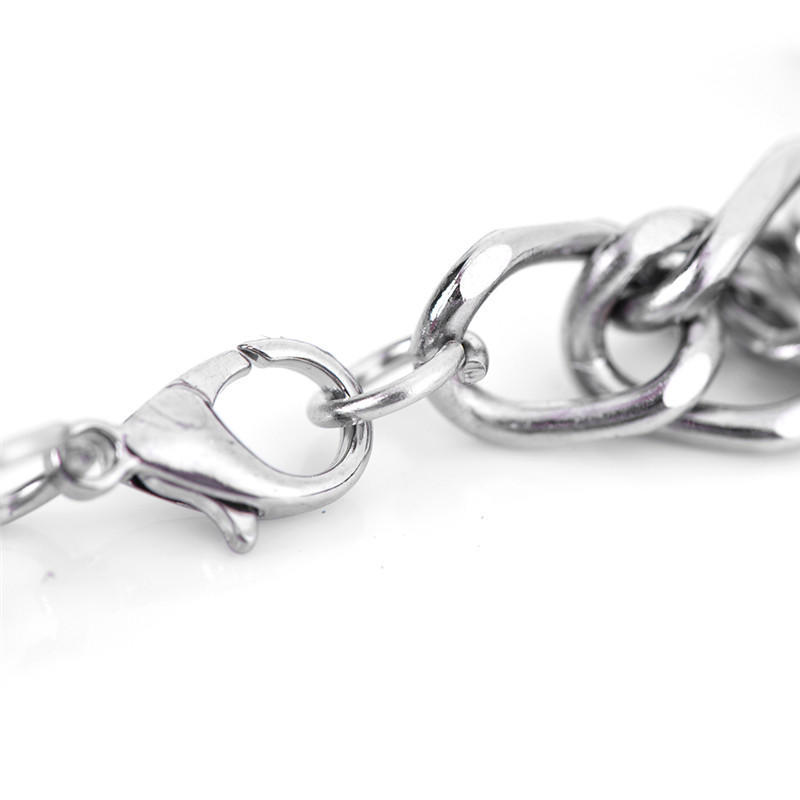 Мужской браслет из нержавеющей стали в стиле панк, браслет-цепочка, ювелирный браслет, аксессуар