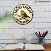 2D Flat, 1pc Round Aluminum Sign, Vintage Rustic Robin Design "Robins Appear When Loved Ones Are Near" Memorial Quote Metal Wall Decor, Sympathy