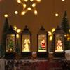 Christmas LED Wind Lights Santa Claus Snowman Square Wind Light Decoration Home Christmas Ornaments Holiday Night Lights Gifts