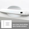8 шт. TPU наклейка на дверную чашу автомобиля, устойчивая к царапинам, прозрачная наклейка на ручку дверной чаши, защитная пленка для лакокрасочной поверхности, автомобильные аксессуары, наклейки
