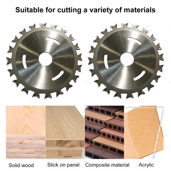 Режущее лезвие с двух сторон Быстрая точная резка Супер острое 4-дюймовое твердосплавное лезвие 40T из металлического сплава Столярные изделия
