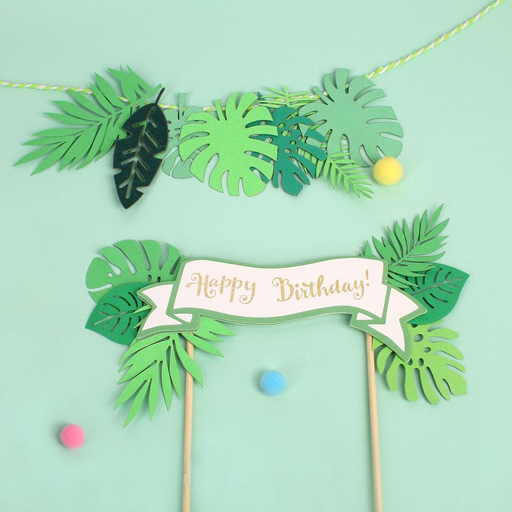 Милый мультяшный динозавр лист торт украшение детский динозавр торт украшение баннер набор подарок на день детей украшения для вечеринки