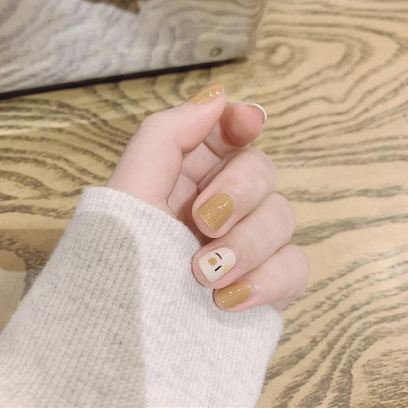 24 шт., французские свежие накладные ногти, яркие цвета, накладные ногти, съемные кончики ногтей, блестящие предварительно разработанные ногти, дизайн ногтей