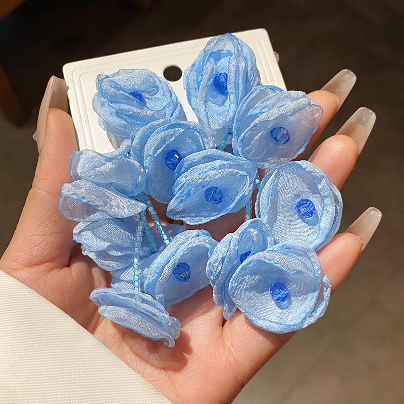 Серьги с розовыми цветами в форме сердца и кошачьим глазом, модные серьги, высококачественные серьги