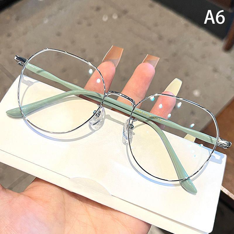 Glasses Ultralight Alloy Frame Plain Men Women Anti Blue Light Glasses Party Decorate Eyeglasses Glasses