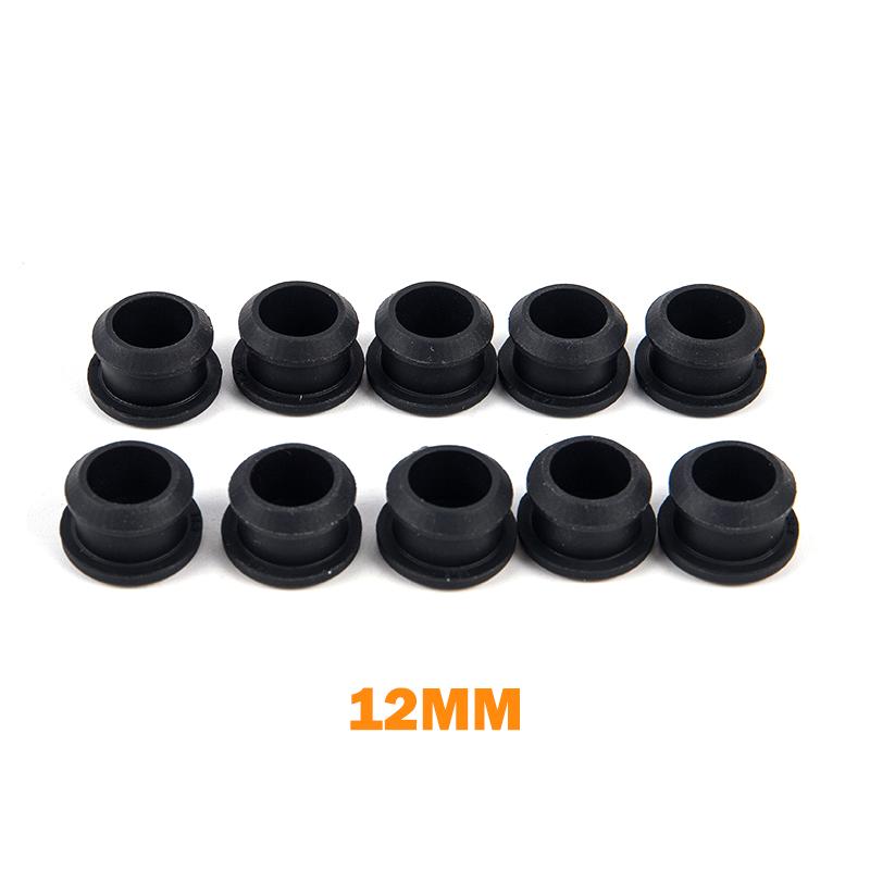 10Pcs Silicone Rubber Snap-On Hole Plug 2.5-14Mm Blanking End Caps Seal Stopper