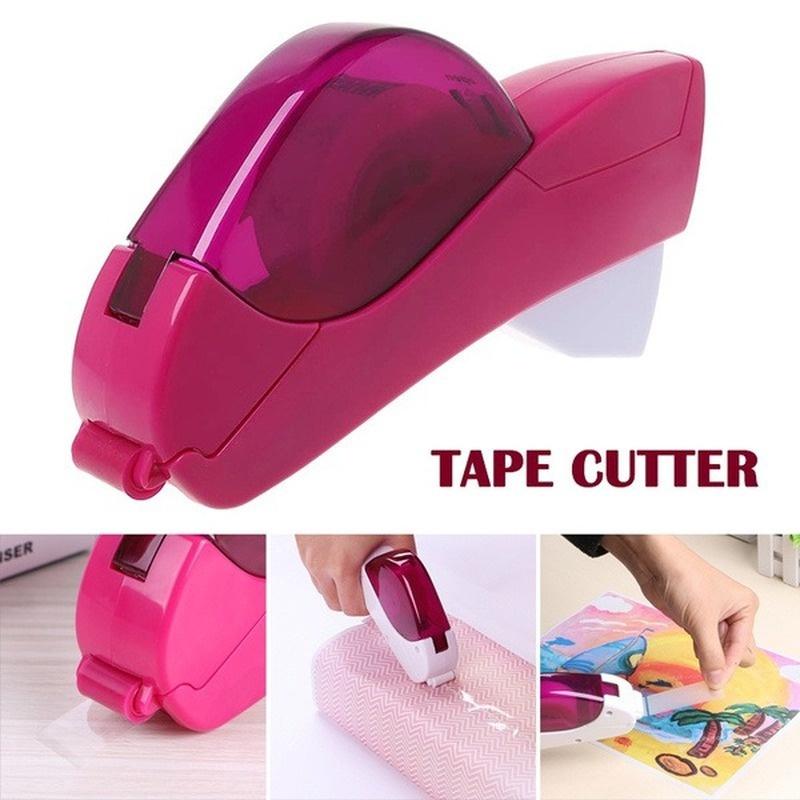 Auto Tape Dispenser Suitable for Tape<20mm One Press Handheld Adhesive Holder Packaging Cutter Tools Sealing Machine