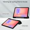 Tablet Case For Galaxy Tab S10 Lite /S10FE/S9FE/S9 X400 Transparent Acrylic Pen Slot