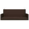 Hanging Swing Bench Brown 119x56x48 cm Poly Rattan