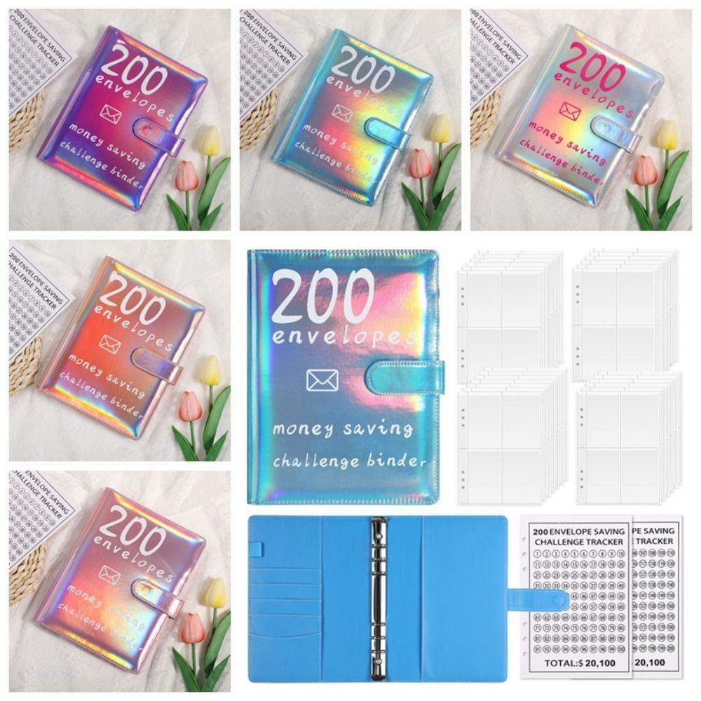 Money Saving Envelope Challenge Binder Habit Cultivation A5 Budget Binders Set  Event Notepad