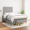 VidaXL Divan Bed with Mattress Light Grey 120x200cm Fabric - Model 3137221