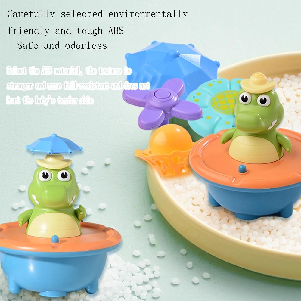 Baby Bath Toys Perfect For Bathtub Fun  Pool Sprays - 6 Pcs Water Jet Style Cute Crocodile Shape Infant Ideal Holiday Gift