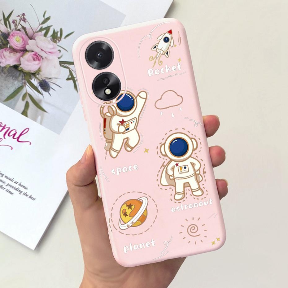 Для OPPO A18 A38 2023 Милые Животные Мультяшный Чехол для Телефона Задняя Крышка Для Oppo A38 A18 4G Мягкий Силикон ТПУ Задняя Крышка