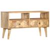 TV Stand 90 x 30 x 50 cm Solid Mango Wood