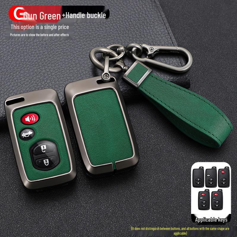 Совместимый чехол для ключа для моделей Toyota: Corolla, Levin, Camry, Highlander, RAV4, Crown, CHR, Reiz