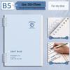 Simple Green & Blue Thickened Loose-leaf Paper Refill - B5 & A5 Ruled for High School