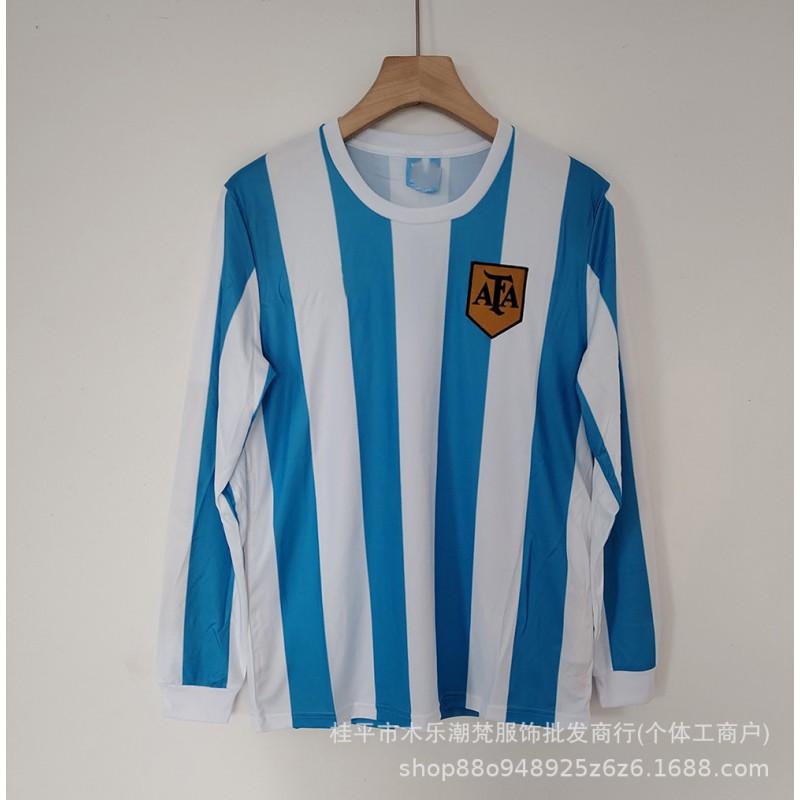 Retro Long Sleeve Soccer Jerseys World Cup National Team Argentina Germany England
