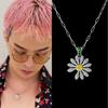 GD Star Style Квон Джи-ён Ограниченное ожерелье с ромашкой [Высокая версия] Унисекс Цепочка с бриллиантовой подвеской