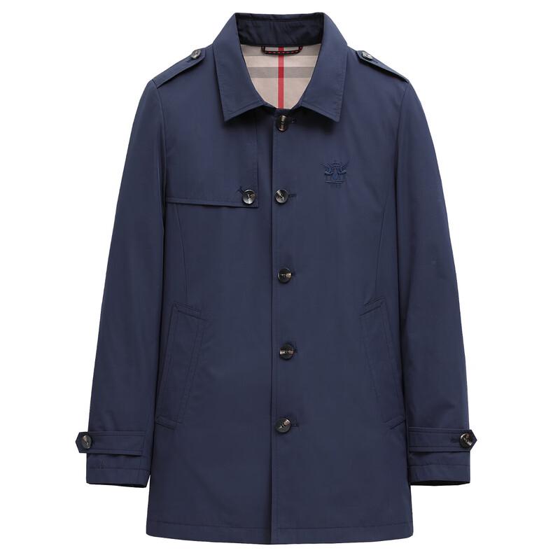Мужское однобортное тренчкот в стиле business casual