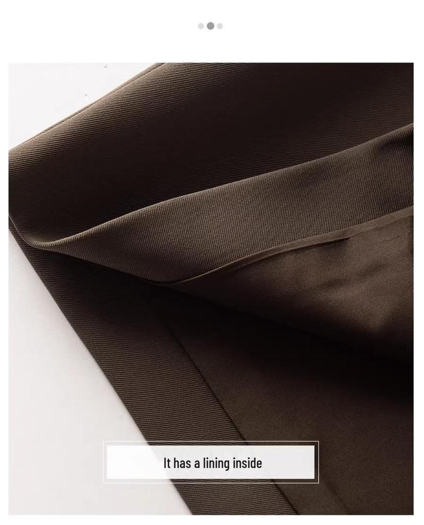 Женская юбка миди с завышенной талией, облегающая, с разрезом - Весна/Осень