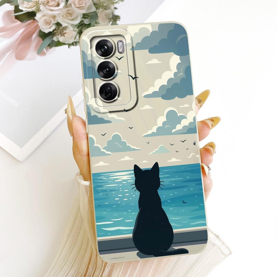 Чехол для Oppo Reno 12 Pro 5G CPH2629 Милый Мультяшный Кролик Ударопрочный Мягкий ТПУ Чехол для Телефона Для Oppo Reno12 Pro 5G Fundas Сумки