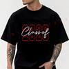Class Of 2026 Graduation - Retro Senior Shirt With Bold Red 26 Graphic Motorcycle T-shirt Summer Cotton Short Sleeve Casual Tops