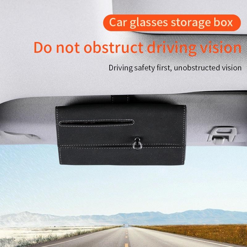 Многофункциональный держатель для автомобильных очков, подставка, футляры для очков, чехлы для солнцезащитных очков, зажимы для карт, линзы, футляры для очков, автомобильные козырьки, аксессуары