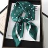 Luxury Brand Silk Square Plaid Scarf Women Satin Neck Hair Tie Band Soft Work Neckerchife  NEW Hijab Head Female Foulard