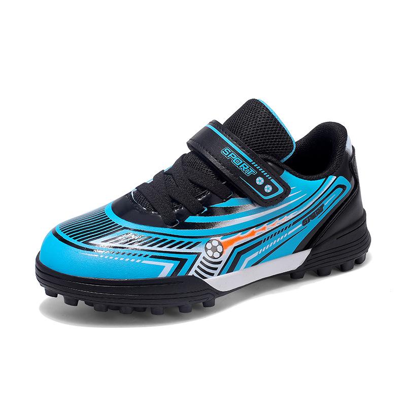 2025 новая обувь для мальчиков нескользящая тренировочная кожаная водонепроницаемая на липучке повседневная спортивная обувь спортивная обувь футбольные бутсы