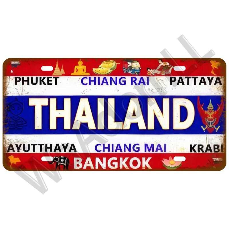 Металлический знак Германия США Флаг страны Франция Жестяная табличка Россия Испания Жестяная пластина для стены Домашний ресторан Ремесло Бар Декор