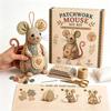 Step by Step Guide Patchwork Sewing Craft Set Handmade Mouse Sewing Kit  Craft Learning