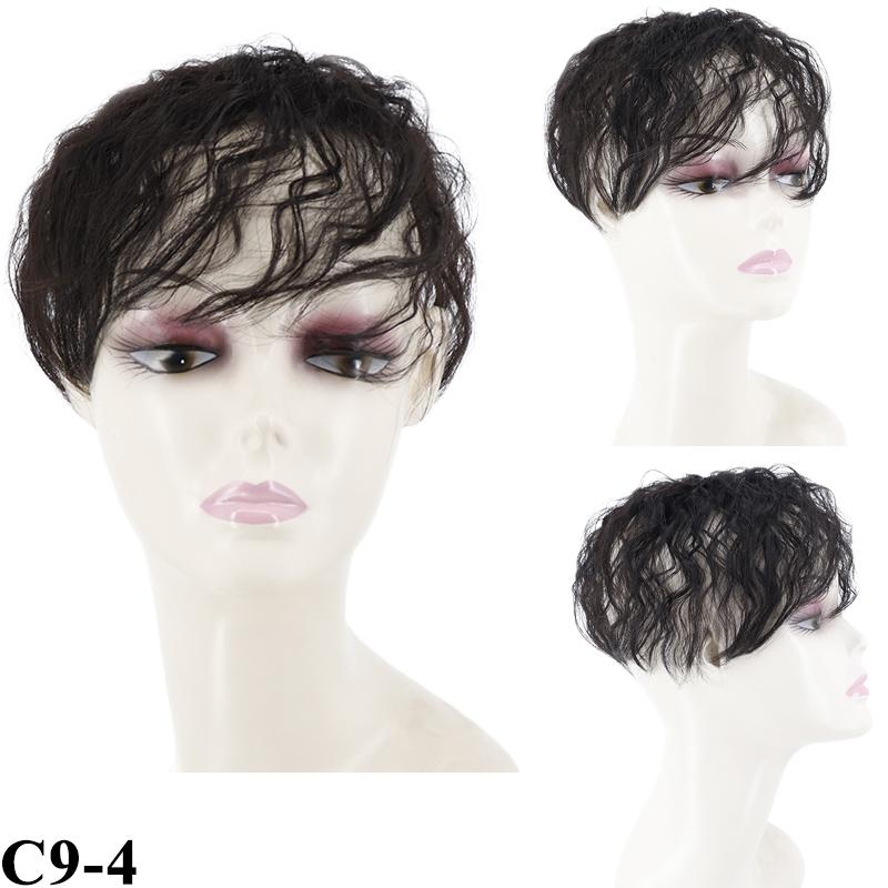 LISI HAIR Женские натуральные короткие волосы, заколка для волос на голове, чтобы покрыть выпадение волос, белые волосы, парик из синтетического волокна, ежедневное использование