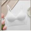Sexy Large Backless U-shaped Beautiful Back Sling Underwear Women's Thin Section Seamless Small Chest Gathered Strapless Bra