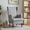 Armchair Light Grey Velvet