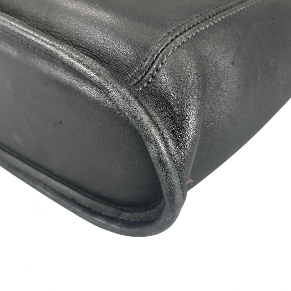 COACH Graboutin leather Old coach Handbag leather black Women G9C-9816 Used