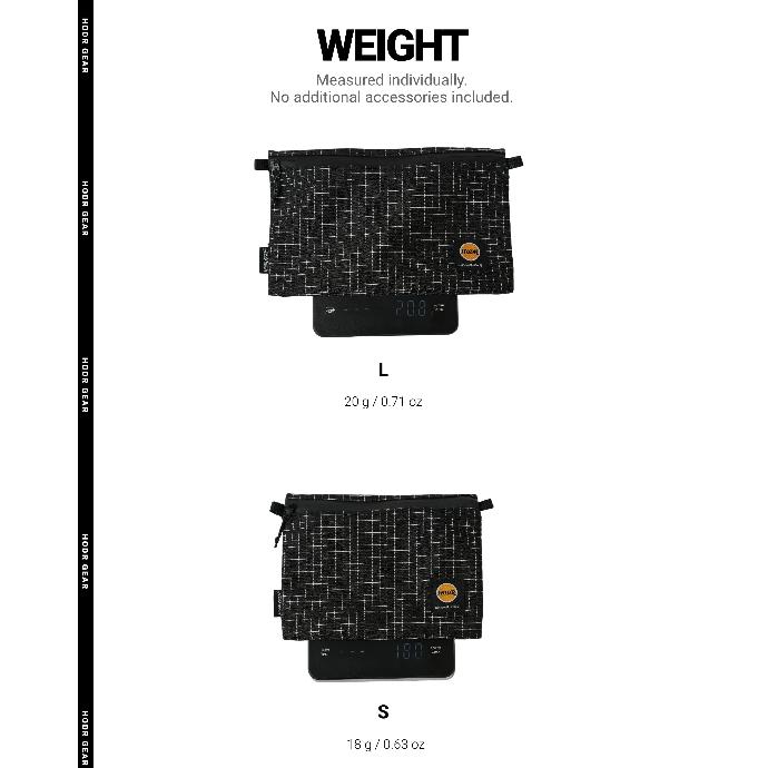[HODR GEAR] Ditty Bag Self Standing Ultralight 210D Gripstop UHMWPE Storage Pouch Travel Organizer for First Aid Passport Wallet