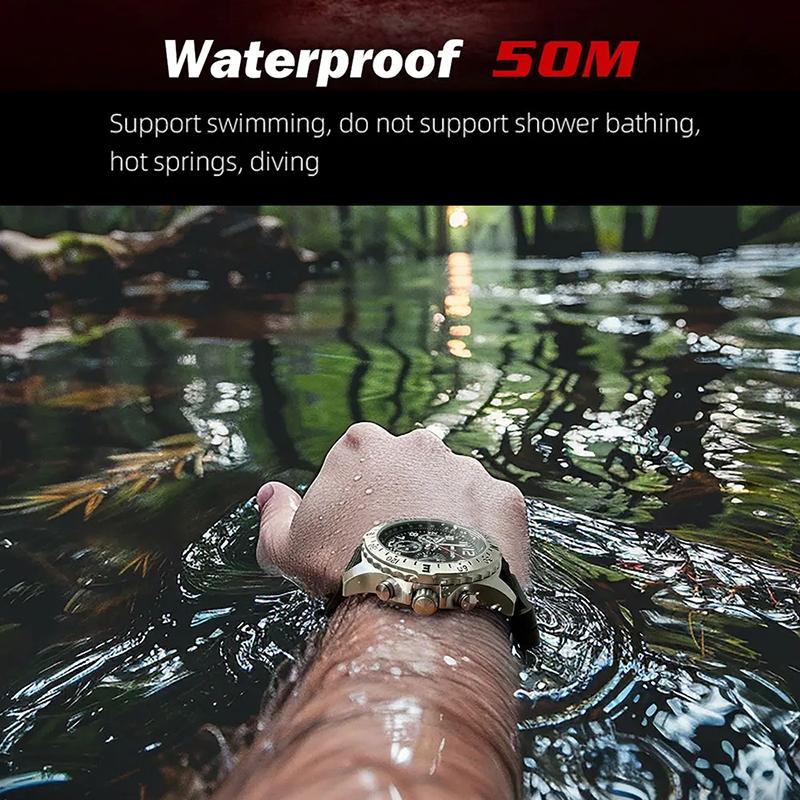 NORTH EDGE 2024 MACH 2 мужские часы на солнечной энергии 316 корпус из нержавеющей стали кварцевые часы для мужчин пилот водонепроницаемый 50M секундомер