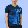 Футболка Li Ning Badminton Series Quick-Dry Cool Competition Sports с коротким рукавом для мужчин, цвет королевский синий AAYR193-1