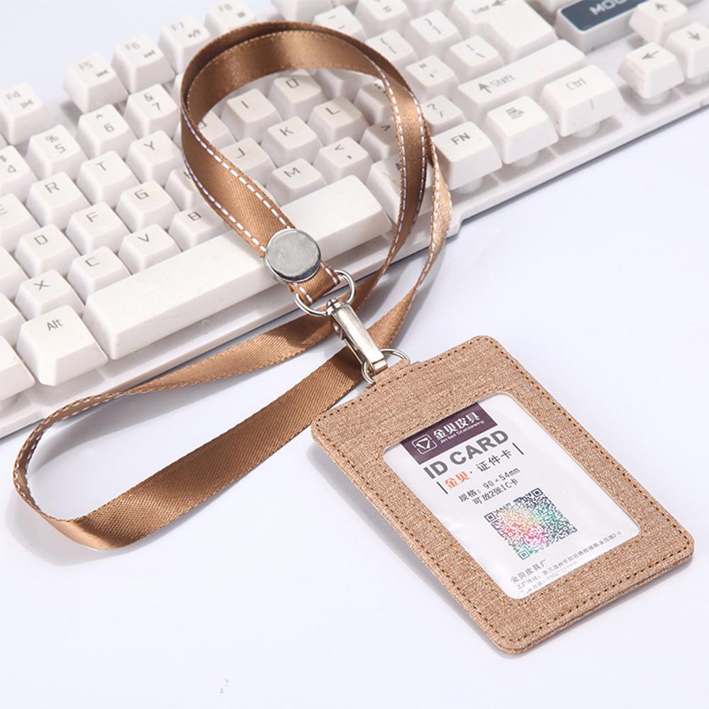 Lanyards Business Wallet ID Badge Holder Strap Card Holder Credit Card Holder Protect Cover Bag