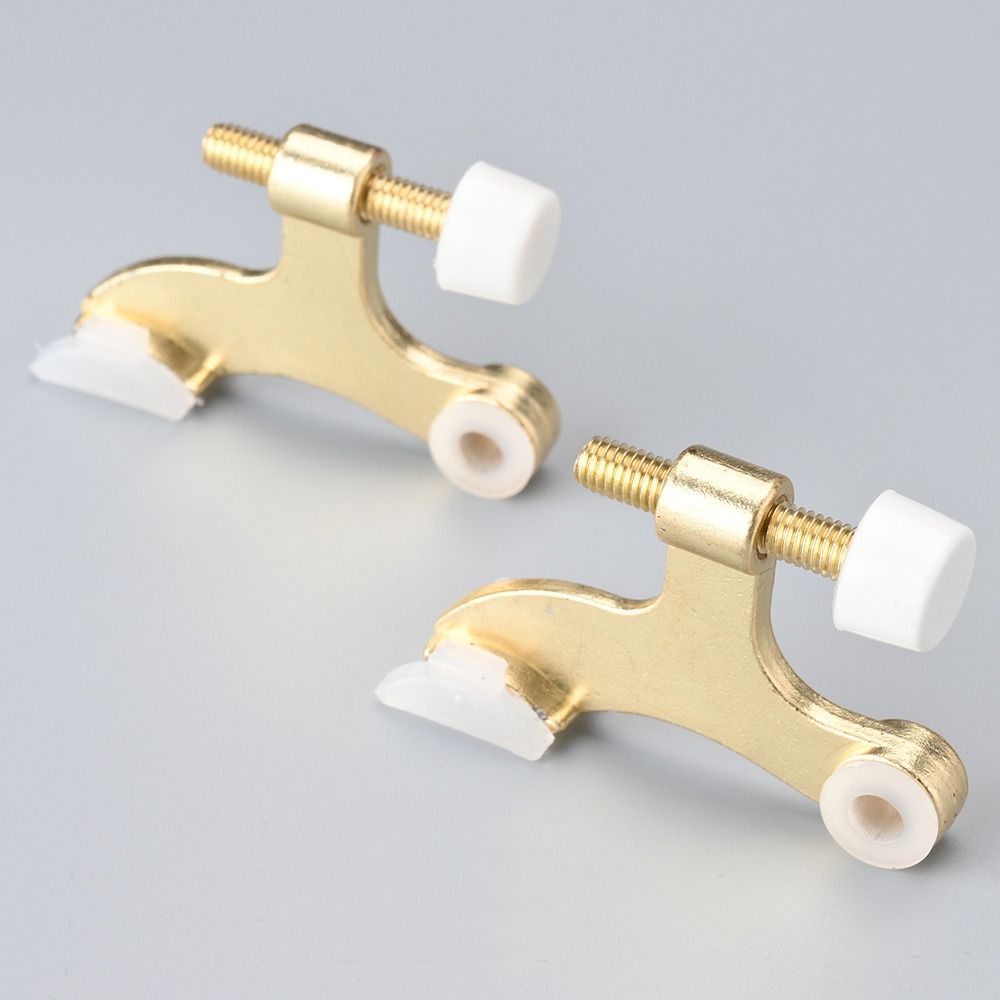 Black Silver Deluxe Door Hardware Hidden Heavy Duty Hinge Pin Door Stopper Damper Bumper