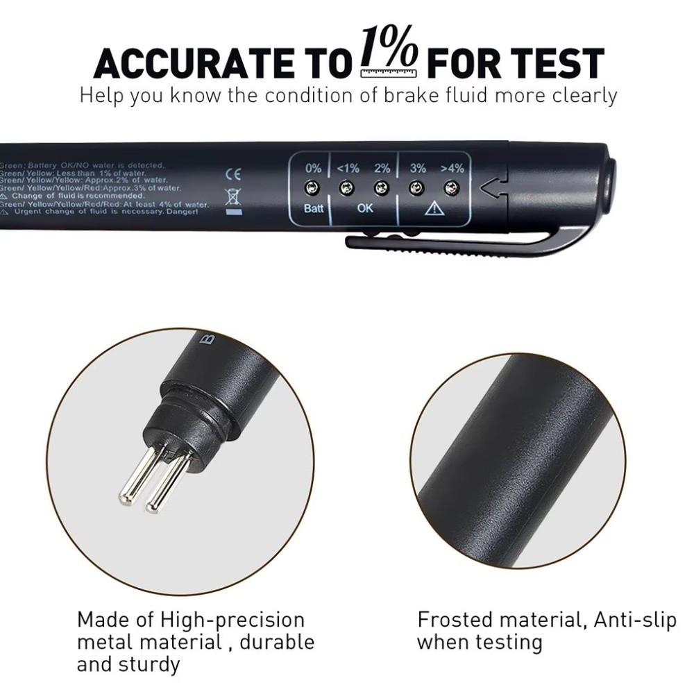 Calibrated for DOT3/4/5.1 Brake Fluid Tester Automotive Brake System Maintenance