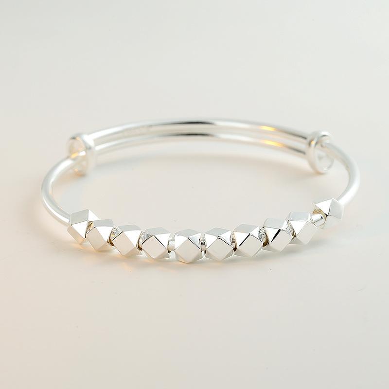 Foot Silver S999 Серебряный сломанный браслет Чрезвычайно простой китайский шикарный новый китайский серебряный сломанный браслет