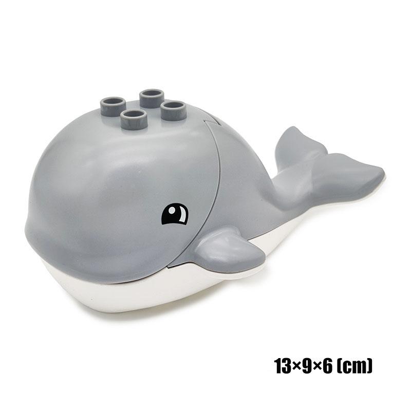 Big Size Building Blocks Animal Accessorie Compatible Duplo Rabbit Fish Bear Chicken Pig Duck Dog Cat Horse Cow Sheep Toys Gifts