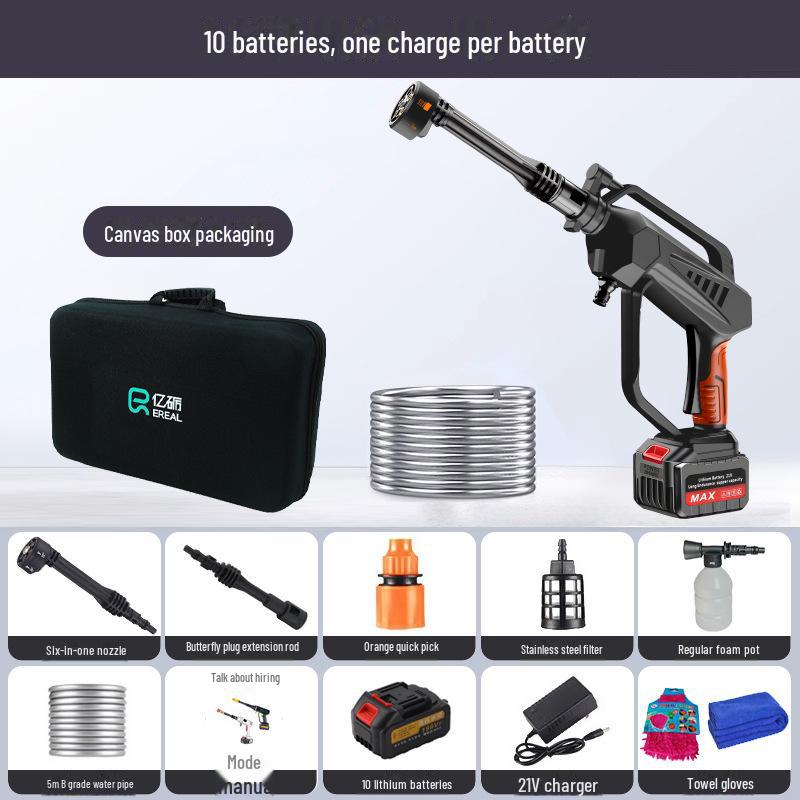 Высокомощная портативная бесщеточная мойка для автомобиля с беспроводной литиевой батареей