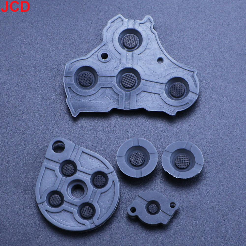 JCD Full Set Button For GameCube NGC Gamepad Power ON OFF Key A B X Y L R D Pads Mod Kit Silicone Pads Rubber Conductive Button