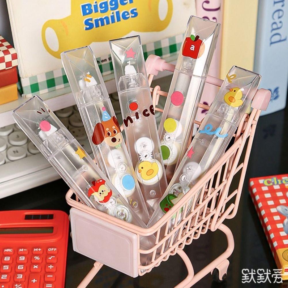 5pcs/Set Smooth Coating Tape Transparent Correction Band Portable Correction Tape School Supplies