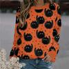 Fashion Retro 3d Print Halloween Pumpkin Head Girls Women Sweatshirts Oversized Tracksuits Pullover Girls Long Sleeves Clothing