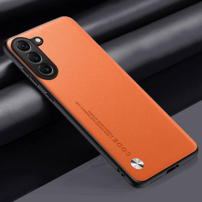 Роскошный чехол из искусственной кожи для Samsung Galaxy S23 Plus S23 Ultra S23 FE 5G, задняя крышка, матовый силиконовый защитный чехол для телефона, коке