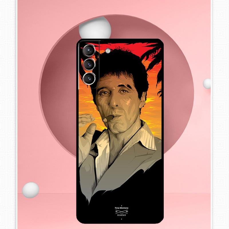 Чехол Scarface Al Pacino Tony Montana для Samsung Galaxy S22 S23 S24 Ultra Note 20 10 S8 S9 S10 Plus S21 S20 FE, мягкий чехол